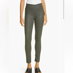 Rag & Bone New York Coated Black Nina High Rise Pull On pants/jeans
